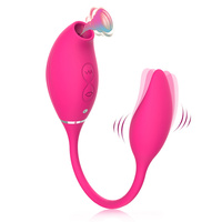 Vibromasseur Clitoris 2 en 1, succion avec boule, stimulateur de Clitoris, jouets sexuels vaginaux et anaux