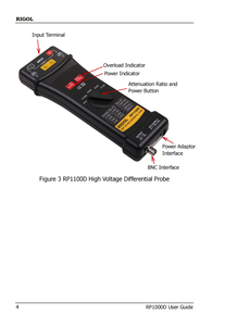 Sondas Diferenciales de Alto Voltaje <span class=keywords><strong>RIGOL</strong></span> RP1025D - Product Image 4