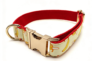 Collier pour chien réglable et respirant avec imprimé <span class=keywords><strong>banane</strong></span>, motif fruit, style simple, en polyester - Product Image 3