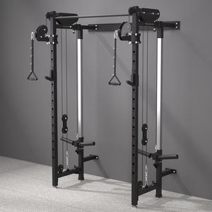DN Nouvelle Version <span class=keywords><strong>Rack</strong></span> de Squat Mural <span class=keywords><strong>Pliable</strong></span>, <span class=keywords><strong>Rack</strong></span> à Câbles Pliant, Équipement de Fitness pour la <span class=keywords><strong>Musculation</strong></span> et les Exercices - Product Image 1