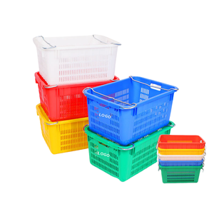 Cesta de compras de plástico multifunción colorida, pequeña cesta de frutas y cestas de almacenamiento de mercado del proveedor de China - Product Image 6