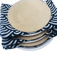Vente flash - Assiettes jetables biodégradables en bambou 100% naturel, de qualité supérieure, écologiques, résistantes à la chaleur, de qualité alimentaire, en gros