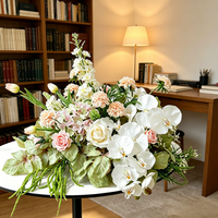 Décoration de table en fleurs de soie, centre de table, boule de fleurs artificielles, ornement floral pour banquet de mariage, décoration de table à manger, décoration de la maison
