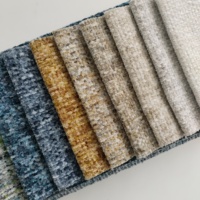 Tissu d'ameublement pour canapé en chenille, 77% polyester/23% coton, teint, résistant à l'abrasion et écologique
