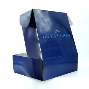 Chapeaux Fedora personnalisés à succès, coffret de chapeaux tendance, boîtes de coffret brillantes, boutique de luxe avec poignées - Product Image 6