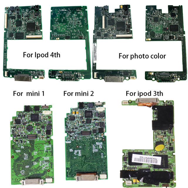 logic board mainboard for iPod Mini 1st 4GB 6GB mini 2 2nd ipod 3rd iPod 4th Gen photo color A1099 20gb 30gb40gb60gb motherboard