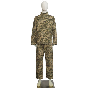 Venta al por mayor ACU uniforme de combate táctico en el océano camuflaje Digital Durable Oxford Ripstop chaqueta pantalones para uso al aire libre 65/35 TC - Product Image 1