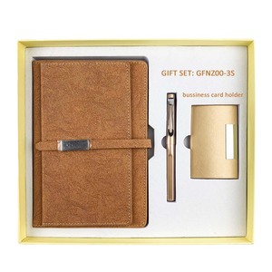 Kit d'affaires 4-en-1 2026 – Cadeau d'entreprise le plus vendu, souvenir promotionnel de luxe en papier avec impression de logo en sérigraphie - Product Image 1