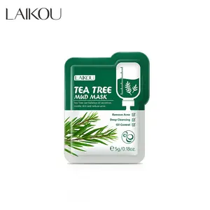 Laikou Tea Tree Modder Cream Olie-Control Porie Reinigende Huidverzorging En Verwijder Acne