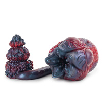 GEEBA Gaine de stimulation en silicone pour pénis avec plug anal, masturbateur masculin, vagin de poche pour massage anal et du pénis, jouets sexuels pour hommes
