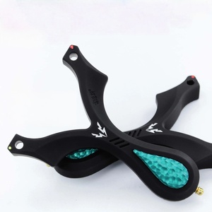 Slingshot en métal à pression rapide, poignée en bois, bande élastique plate, haute puissance, précision ergonomique pour la <span class=keywords><strong>chasse</strong></span> et les sports <span class=keywords><strong>de</strong></span> plein air - Product Image 3