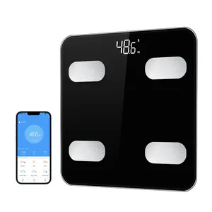 Новое поступление, цифровые весы для фитнеса с Bluetooth, с приложениями для отслеживания состояния здоровья, анализатором жира