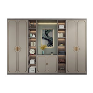 木製ワードローブクローゼットベッドルームキャビンMdf Almirah - Product Image 4