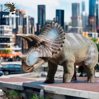Dinosaure animatronique grandeur nature, scooter électrique rechargeable, réaliste, pour intérieur/extérieur, idéal pour les centres commerciaux et les aéroports