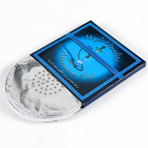 Hookah lá 5.5 inch 0.03mm Pre đấm hookah Shisha lá nhôm với lỗ Bát Bìa hookah màn hình dễ dàng để kéo thay thế - Product Image 5