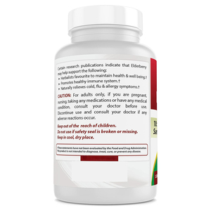 แคปซูลแบล็คเอลเดอร์เบอร์รี่สำหรับผู้ทานมังสวิรัติ ยอดขายดี ช่วยเสริมสร้างภูมิคุ้มกัน บำรุงสุขภาพ แคปซูลเอลเดอร์เบอร์รี่ ควอเซทิน แคปซูลแข็ง - Product Image 3