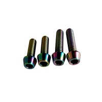 Personnalisation du boulon à tête conique en titane M5 Gr5 boulon de tige de vélo en titane boulon Allen en titane