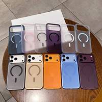 Coques de luxe pour iPhone 18 16 Plus 11 Pro Max 13 14 17 Air 16e 12 15 Coque magnétique translucide antichoc pour téléphone