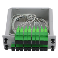 Répartiteur PLC 1x2 4 8 16 voies G657A1 0,9 mm, boîtier SC UPC/APC, équipement radio à fibre optique