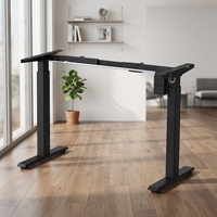 Cadre de bureau ergonomique électrique réglable en hauteur, construction métallique, moderne, extensible, convertible, fixation murale, bureau de luxe