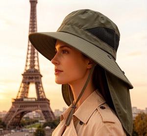 Chapeau bob pour hommes et femmes, séchage rapide, idéal pour la randonnée, la pêche, à large bord, adapté au printemps et à l'automne, Fournisseur de chapeaux - Product Image 3