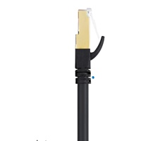 XXD kabel Ethernet CAT6A Hitam produksi khusus RJ45-connector kabel Patch FTP SSTP/SFTP panjang kustom