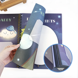 <span class=keywords><strong>Livret</strong></span> de souvenirs de bébé personnalisé imprimé sur mesure-Reliure double YO avec impressions vibrantes pour la première année de bébé - Product Image 3