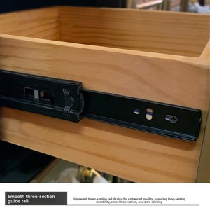 Nouvelle armoire de rangement multifonctionnelle en bois de bouleau massif de style chinois à sept tiroirs avec panneaux MDF pour chambre et salon - Product Image 3