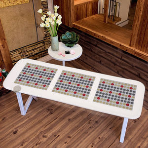Fabrikant Nieuw Ontwerp Lichaamsverzorging Therapie <span class=keywords><strong>Jade</strong></span> Matras Thermische Bed <span class=keywords><strong>Mat</strong></span> Pijnverlichting Infrarood Verwarming Steen <span class=keywords><strong>Massage</strong></span> Pad - Product Image 3