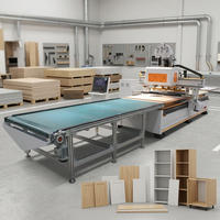 Machine de gravure CNC 5 axes ATC de haute qualité pour le travail du bois, avec changeur d'outils à disque, pour PVC/bois massif/MDF, moteur 9KW