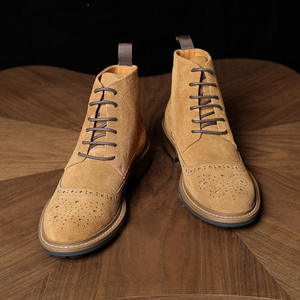 Botas italianas para hombre de alta calidad, botas de moda para exteriores, botas formales, botas chukka personalizadas hechas a mano. - Product Image 4