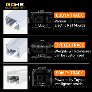 Moteur de rideau <span class=keywords><strong>Dooya</strong></span> T12 à couple nominal 1.2NM Moteur de rideau WIFI Zigbee Tuya Produit intelligent Système de rail de rideau électrique - Product Image 5
