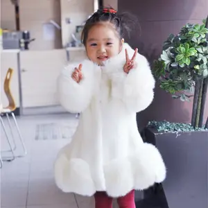 Hao Baby New Style Girl Warm Imitation Fur Winter Clothes Children's Thickened Padded Jacket