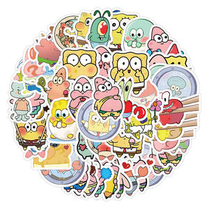 Style DIY Graffiti <b>Cartoon</b> Scrapbook Adhesive <b>Stickers</b> 50pcs PVC Decorative <b>Stickers</b> for Personalized Home Decoration - Product Image 2
