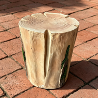 Banc-lampe LED rectangulaire étanche en fibre de verre pour arbre abattu, pour extérieur, aménagement paysager, jardin, intérieur, installation artistique commerciale et centre commercial