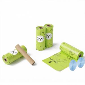 Sacs à déchets pour chiens biodégradables, imperméables, durables, de haute qualité, avec logo personnalisé imprimé, écologiques et très demandés - Product Image 1