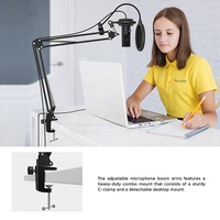 Microphone à condensateur de studio FIFINE T669, microphone d'enregistrement, microfono inalámbrico, microphone USB professionnel