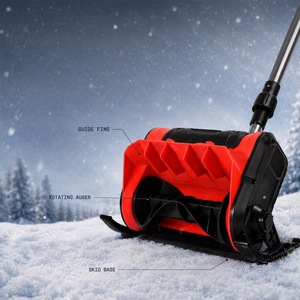 Souffleuse à neige électrique sans fil 1200W, pelle à neige pliable alimentée par batterie, largeur de déneigement de 30 cm pour allée et trottoir - Product Image 3