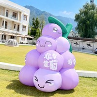 Ballon gonflable géant personnalisé en forme de raisin violet, accessoire réaliste pour la décoration de scène, les fêtes à thème et le merchandising visuel en magasin