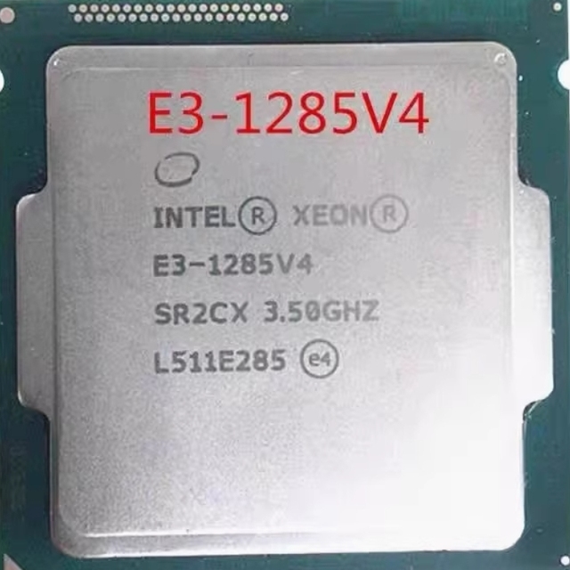 Used E3-1285v4 CPU Processor 3.5GHz 4-Core 8-Thread Xeon Processor LGA1150 8MB Smart Cache 8GT/s