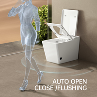 Toilettes intelligentes automatiques européennes haut de gamme Toilette de sol de luxe Salle de bains Toilettes intelligentes en céramique