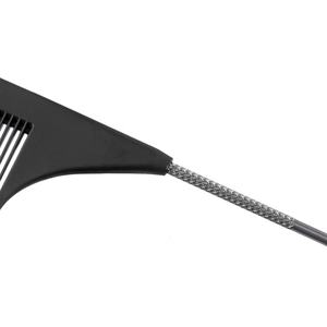 Parrucchiere professionale in plastica parrucchiere colorato elegante Pin sharp Tail pettine termico con acciaio inossidabile - Product Image 4