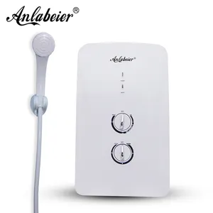 anlabeier 220V knob control bathroom flow regulation function electric tankelss instant water heater without tank