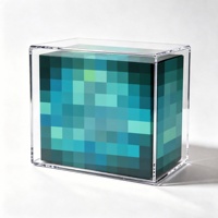 Boîtier de présentation personnalisé en acrylique pour cartes ETB et Elite Trainer Box, avec couvercle, fermeture magnétique et vis, transparent