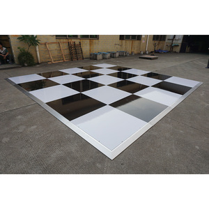 1x1m outdoor party dance floor portable glossy wood dance floor - Product Image 3