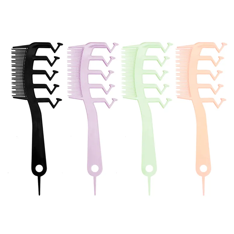 Instant Hair Volumizer Curly Fluffy Hair Styling Comb Highlight Wide tooth Comb Hair Slit Cover Z Shape Combing Brush