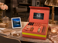 Boîte cadeau publicitaire IA avec écran LCD, boîte pliée en papier pour la présentation vidéo et musicale