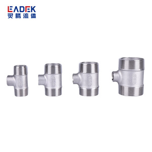 ข้อต่อท่อสแตนเลส 304 ขนาด 1.5 นิ้ว แบบที พร้อมเกลียวในและเกลียวนอก สำหรับท่อน้ำ อุปกรณ์ประปาคุณภาพสูง - Product Image 1