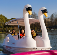 Bateau électrique pour parc aquatique 5 passagers, produits de parc aquatique, bateau barbecue électrique à vendre