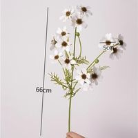 Promo! Bunga Daisy Artificial 66cm Warna Putih dan Pink, Sentuhan Alami untuk Dekorasi Pernikahan, Rumah, Taman, Wisuda